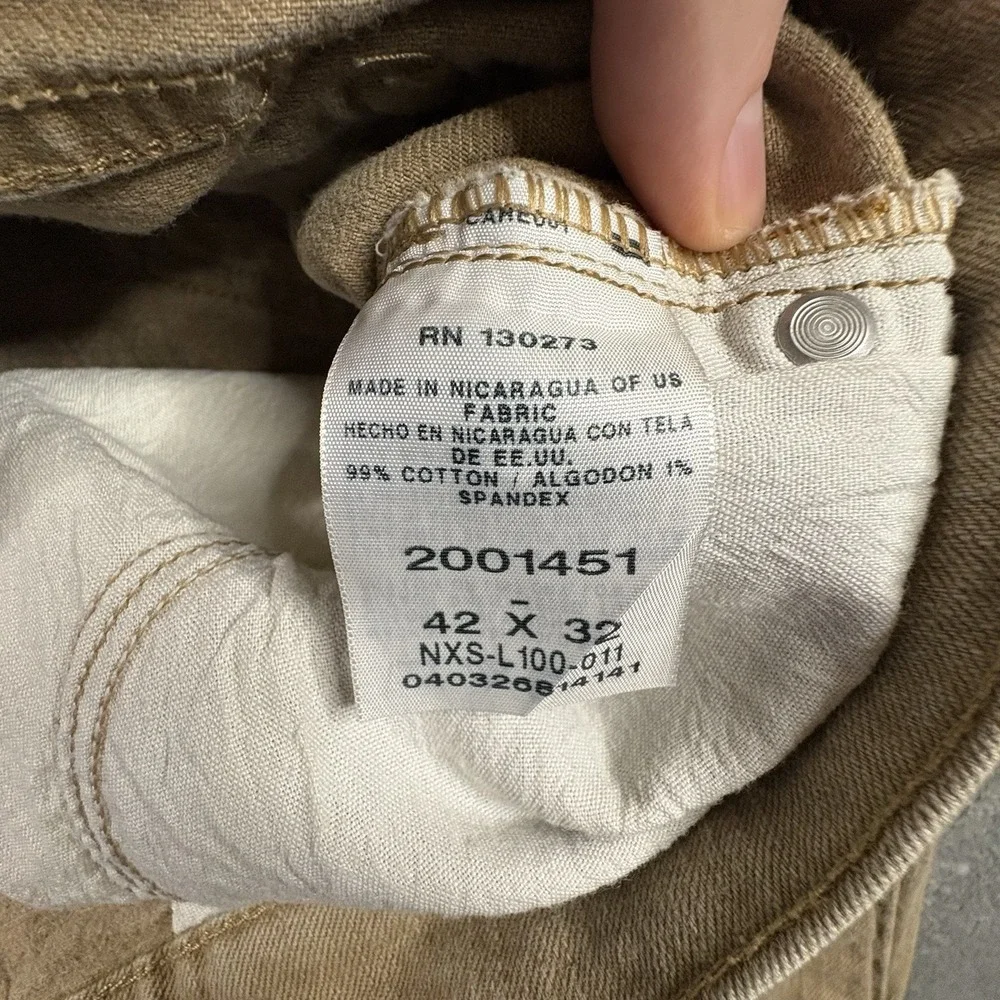 Lee Premium Select Men's 42x32 Tan‎ Classic Fit Denim Jeans SEE DESCRIPTION